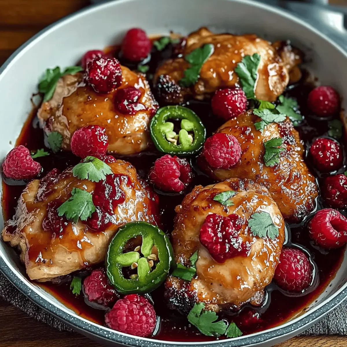 Sweet and spicy jalapeno  raspberry chicken - Serving Suggestions & Side Dishes