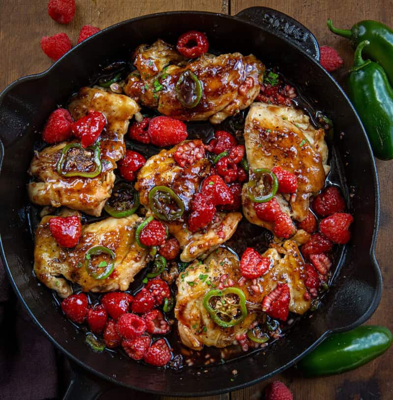 Sweet and spicy jalapeno  raspberry chicken - Sweet and Spicy Jalapeno Raspberry Chicken