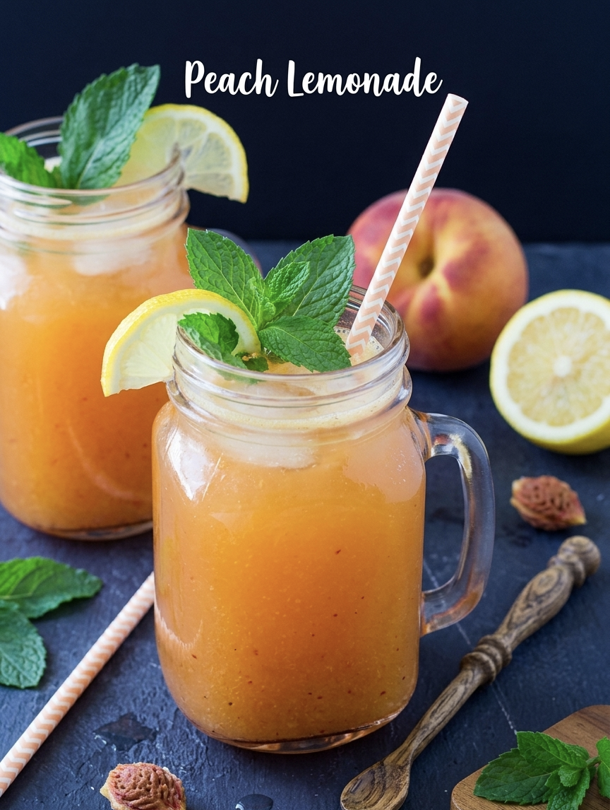Sweet peach lemonade recipe - Sweet peach lemonade recipe