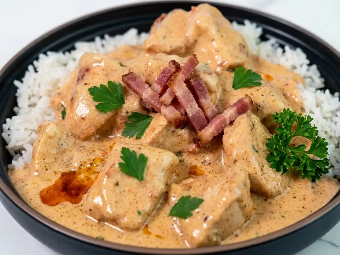 Mastering the Creamy Sauce: Tips for Perfection - CREAMY SMOTHERED CHICKEN AND RICE (can be used leftover chicken too) recipe photo