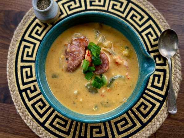 Let's make cajun potato soup - Let's make cajun potato soup recipe photo