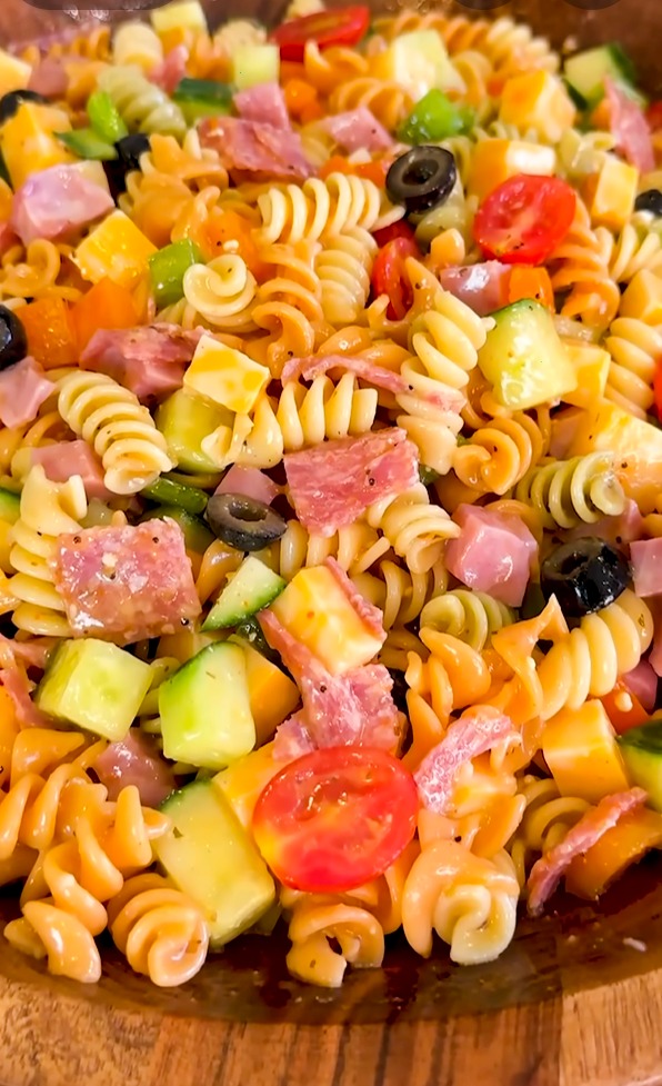 simple italian pasta salad - simple italian pasta salad recipe photo