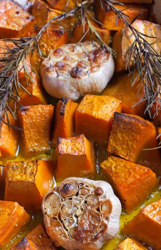 Preparing the pumpkin 