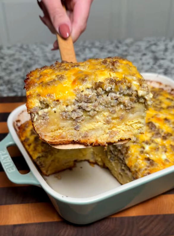 beef cheese and egg casserole