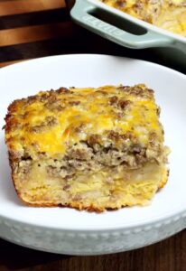 Beef cheese and egg casserole 