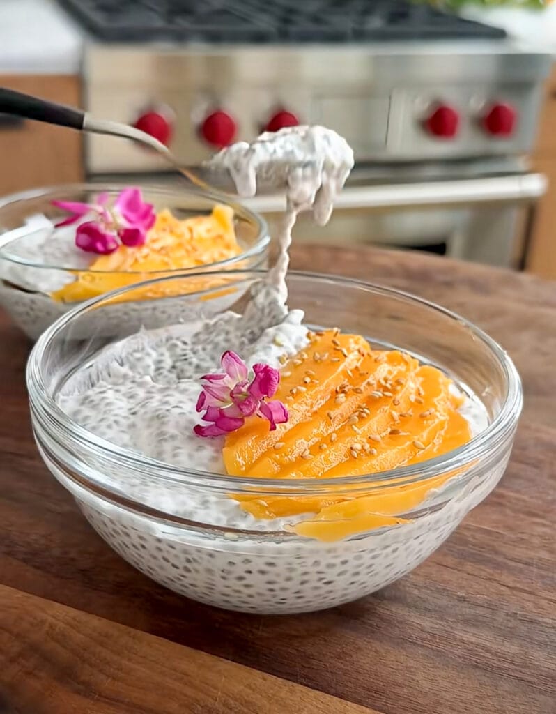 Coconut chia pudding