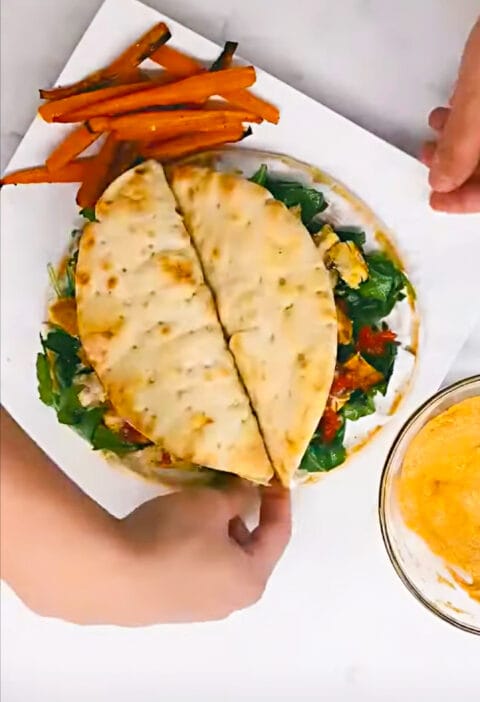 Sheet pan chicken pita recipe