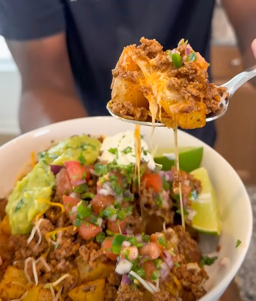 Potato taco bowl