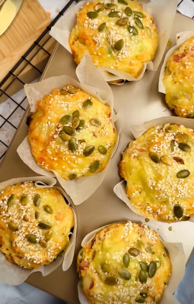 Ham and cheese muffin