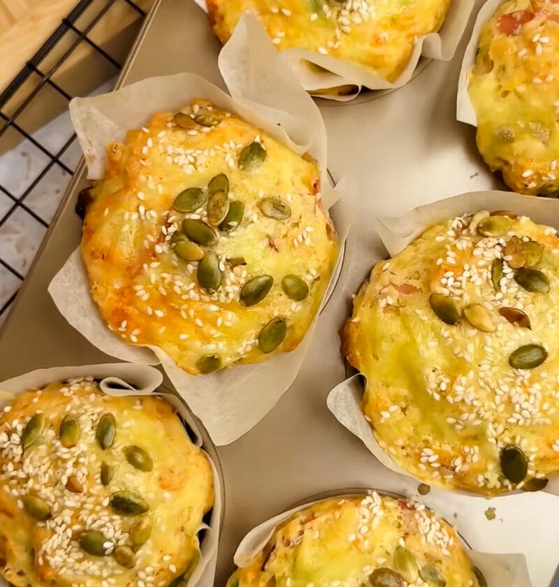 Ham and cheese muffin
