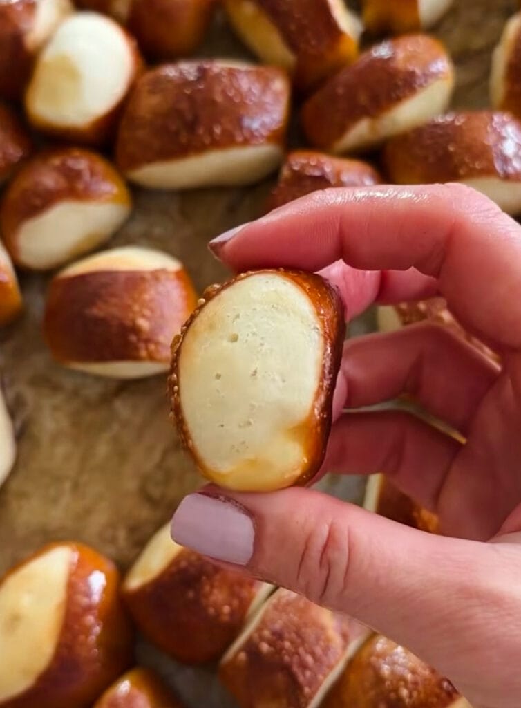 Homemade pretzels rolls