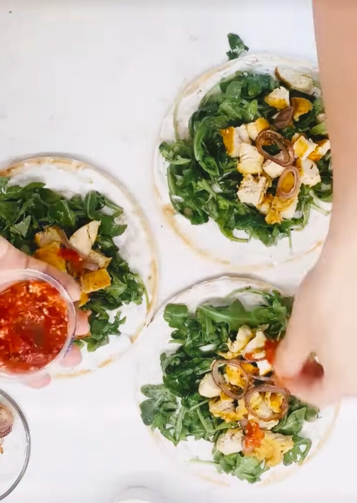 Sheet pan chicken pita