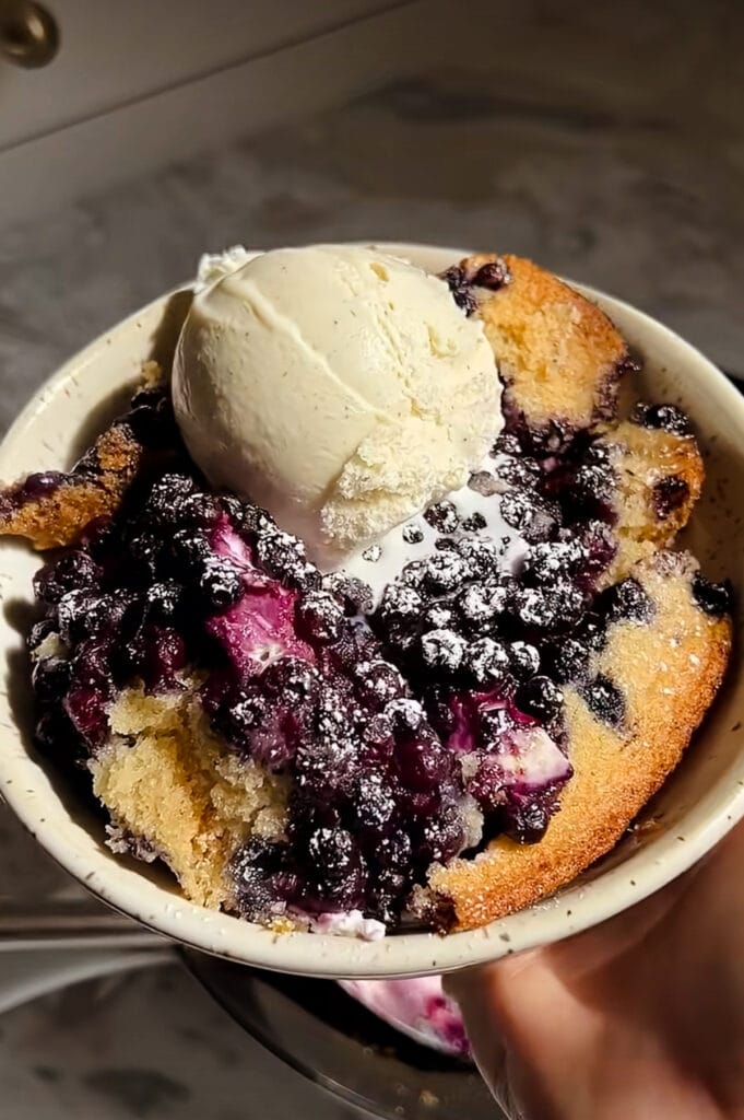 Blueberry cobbler