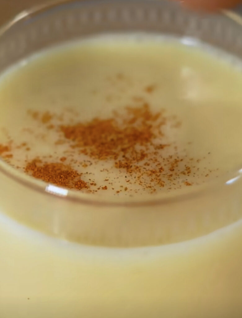 Homemade eggnog