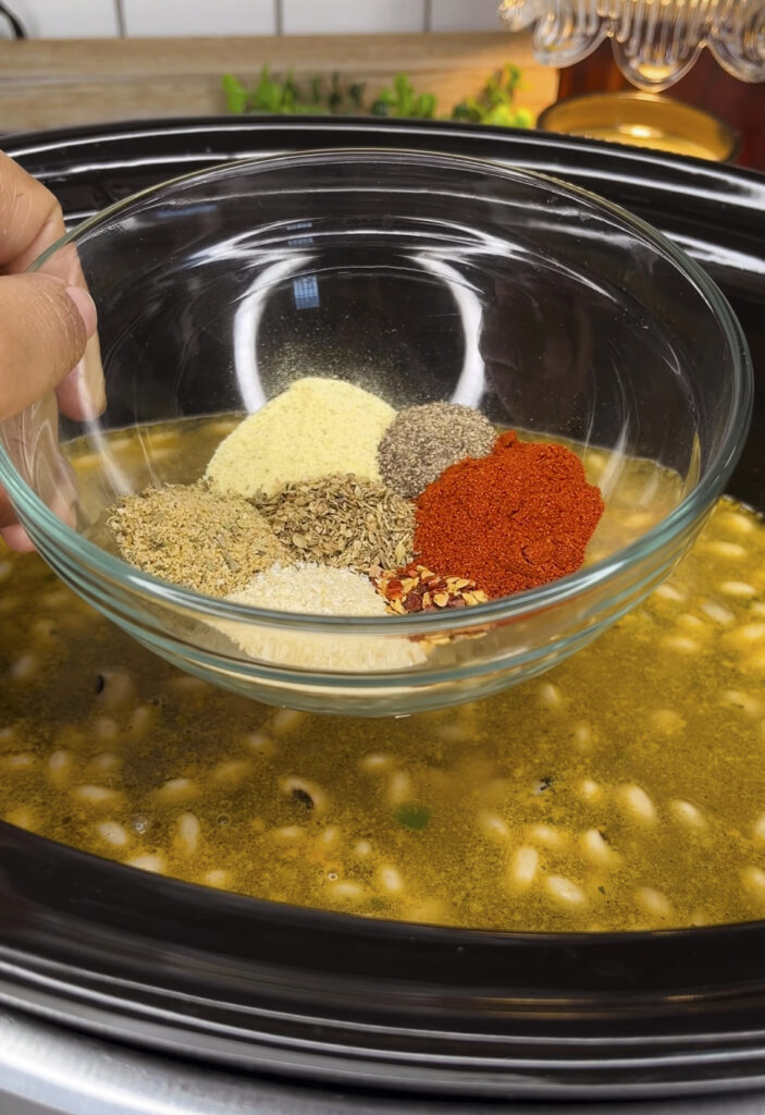 Black eyed peas preparation
