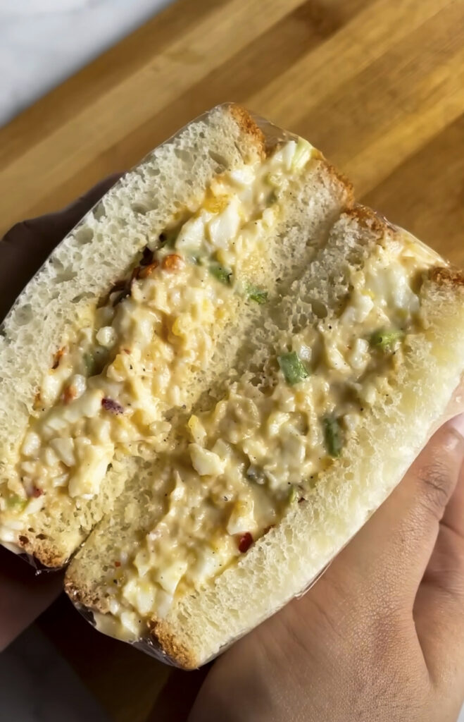 Chipotle egg sando