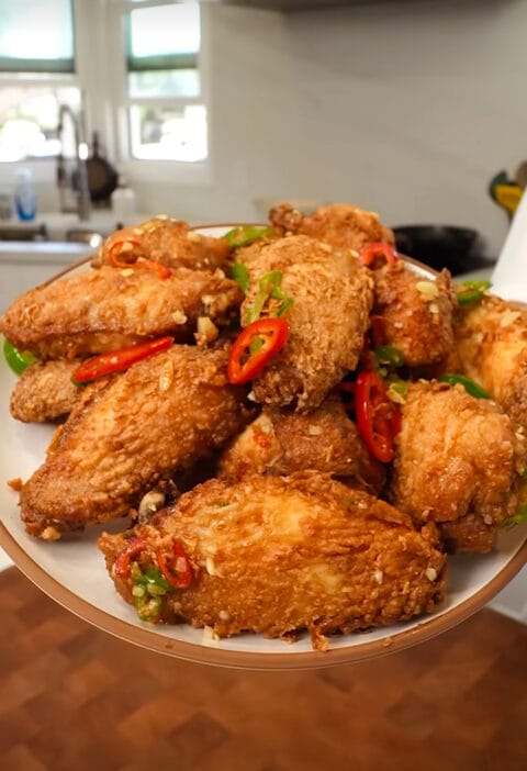 Salt & vinegar chicken wings