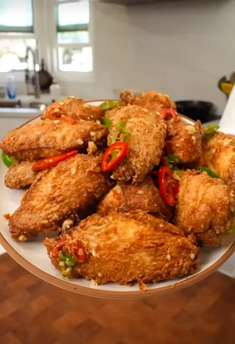 Salt & vinegar chicken wings
