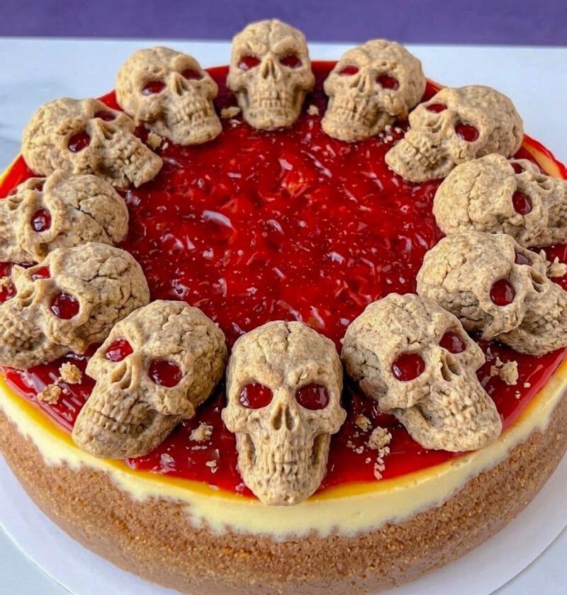 Halloween cheesecake