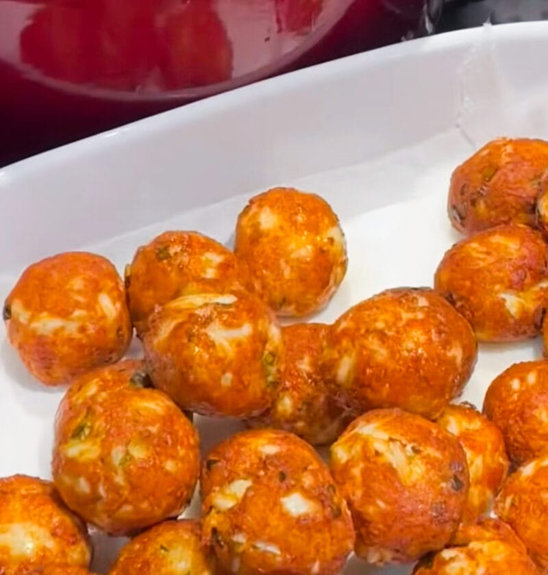Light & zesty crab balls