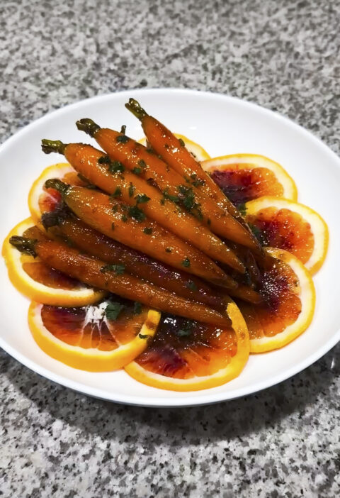 Homemade glazed carrots
