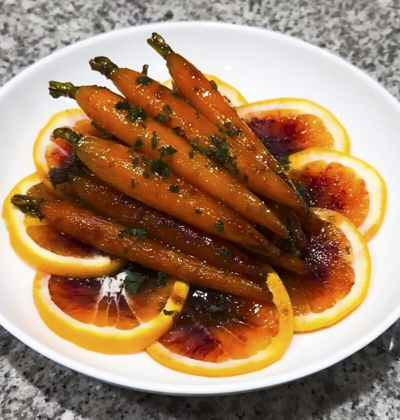 Homemade glazed carrots