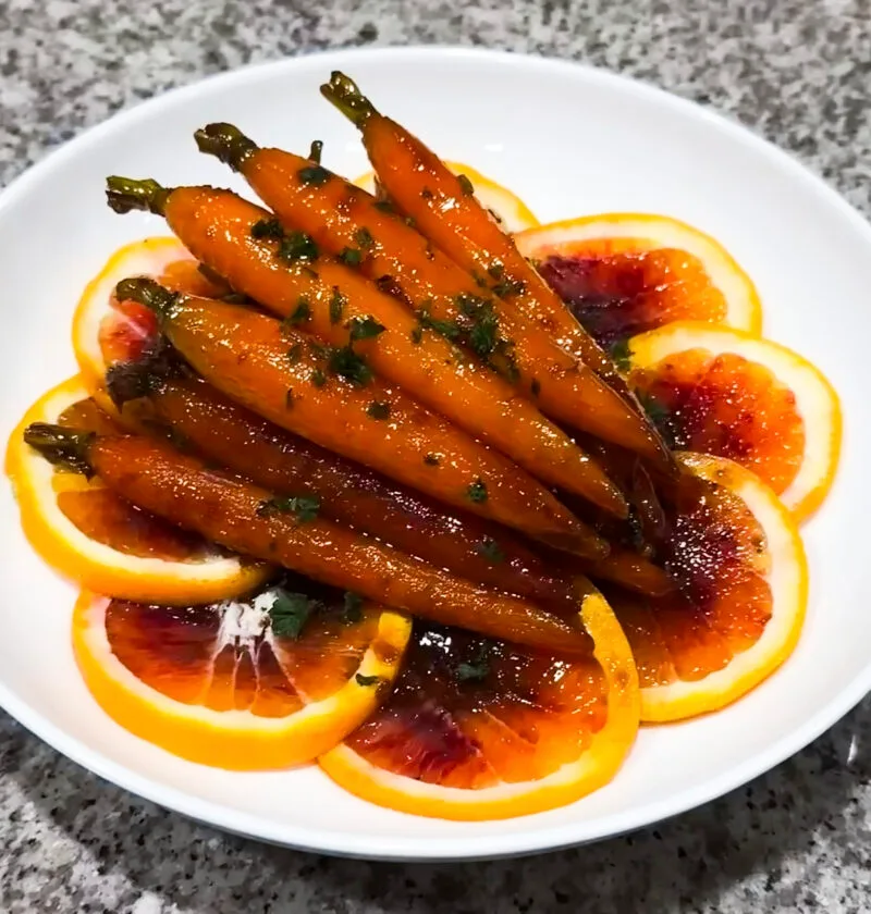 Homemade glazed carrots